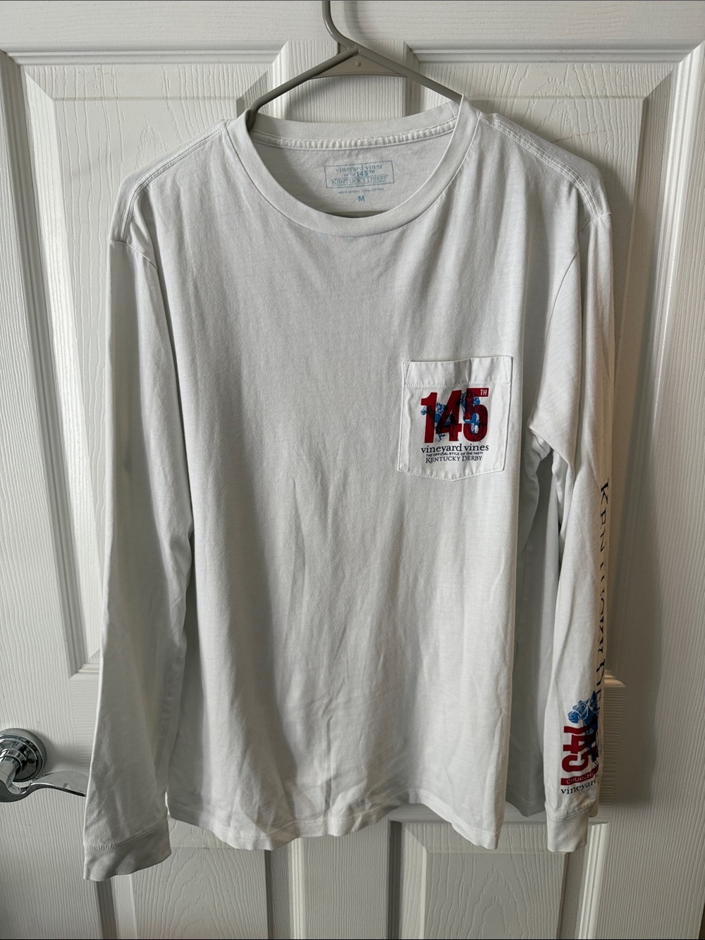 Vineyard Vines Long Sleeve 2019 145th Kentucky Derby Pocket Tee
